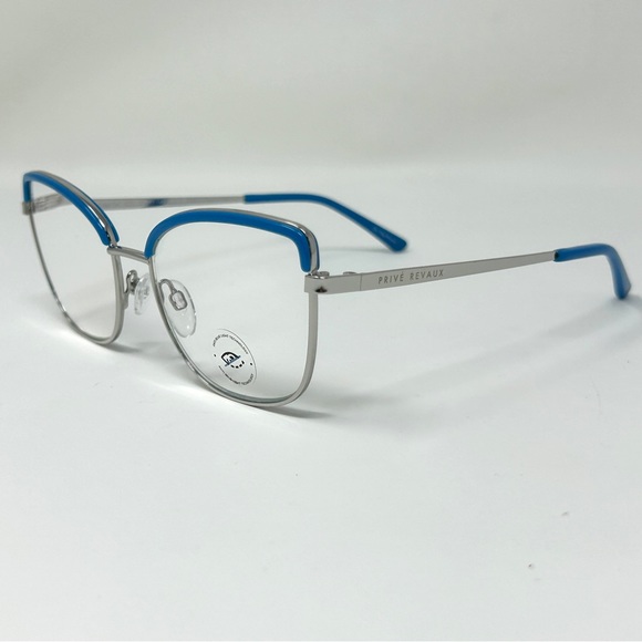 Prive Revaux Blue silver Copy Cat Readers +1.50 reading glasses blue light cat - Picture 3 of 13